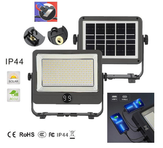 Projecteur de camping JD-Y90 noir 90W 1200LM REF00