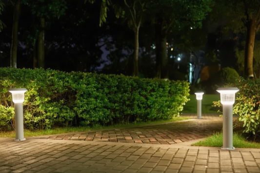 Borne pour pilier Champignon blanc