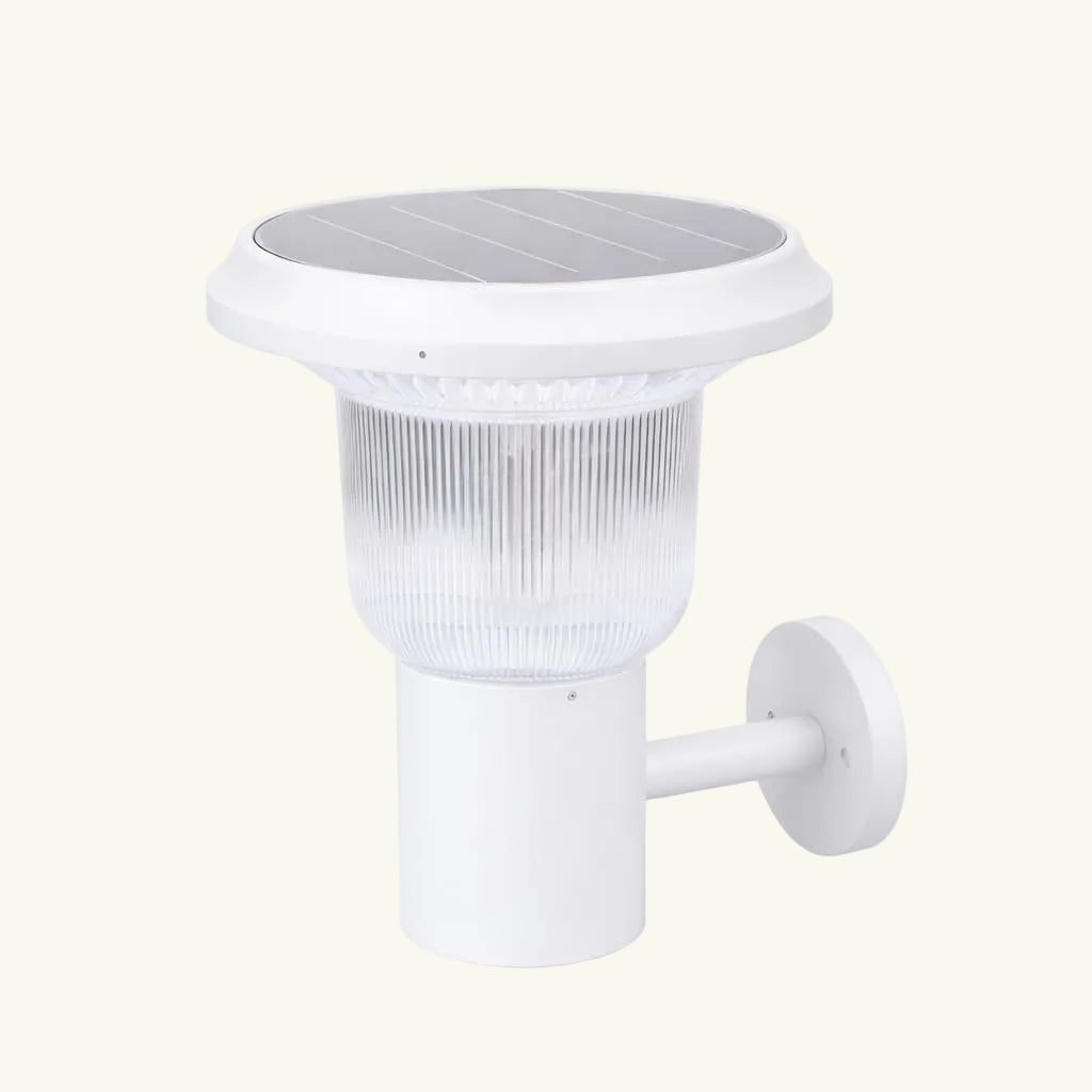 Borne-Applique murale solaire blanc Champignon