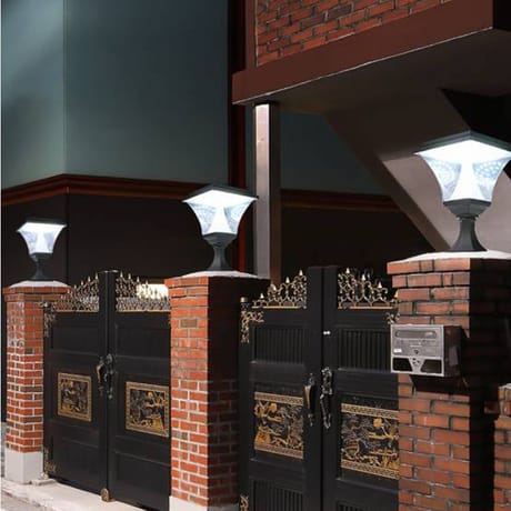 Borne de pilier Majestistik solar noir