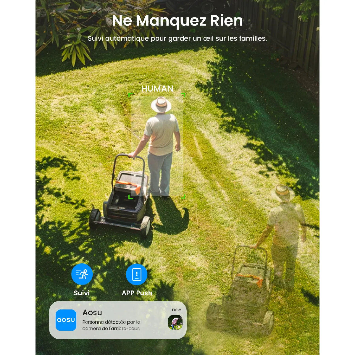 Camera de sécurité Extérieur AOSU Solarcam D1 lite