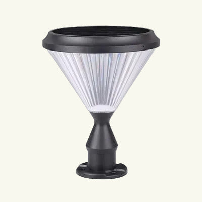 Borne de pilier Solar Cristal Noir