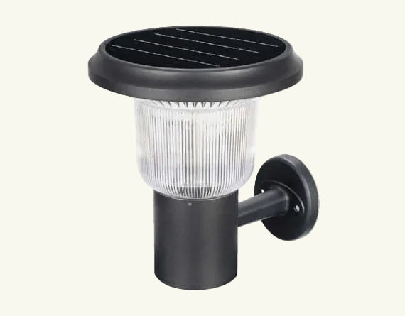 Borne-Applique murale solaire noir Champignon