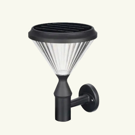 Borne-Applique murale solaire Crystal Solar 500 LM noir