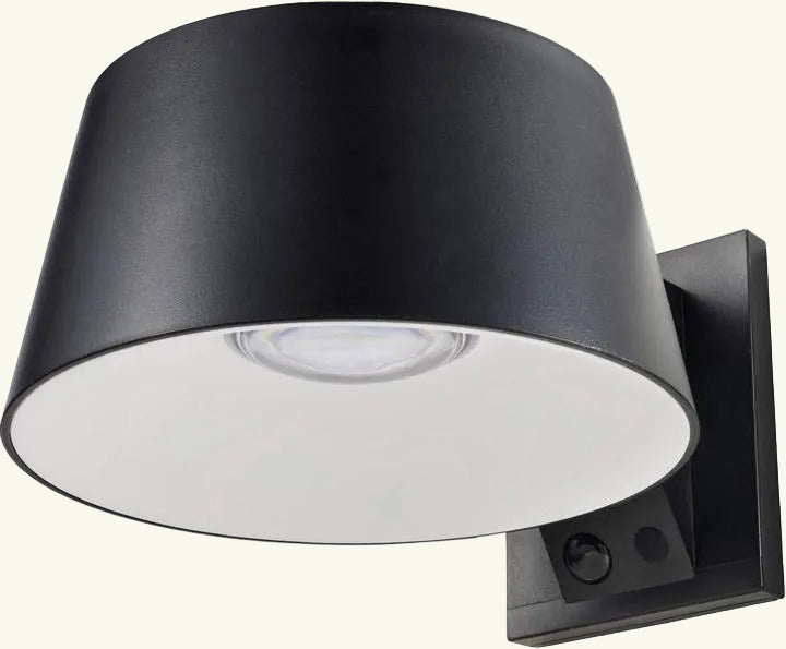 Applique murale extérieur solaire large lens desig