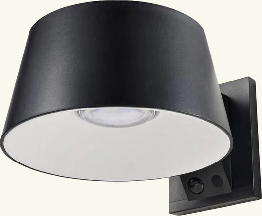 Applique murale extérieur solaire large lens desig