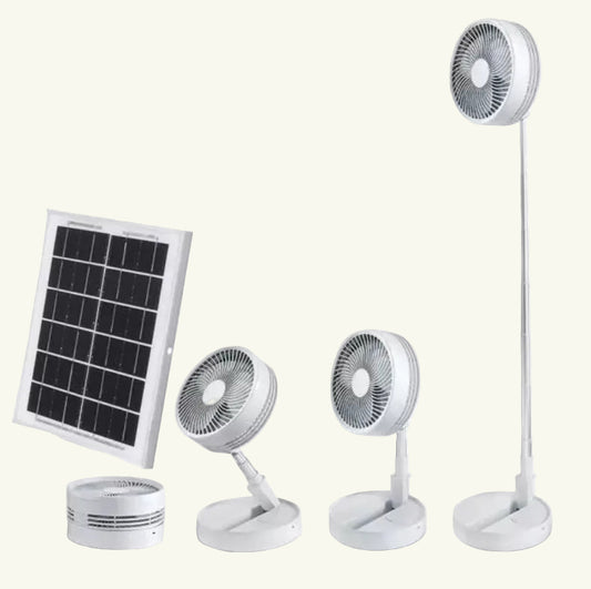 Mini-Ventilateur solaire rétractable-pliable T8 bl